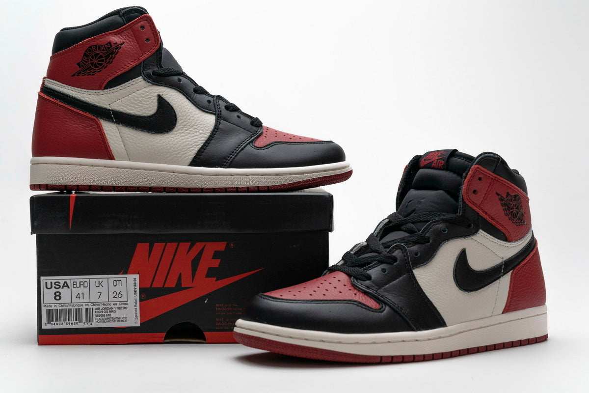 AJ 1 Retro High 'Bred Toe'